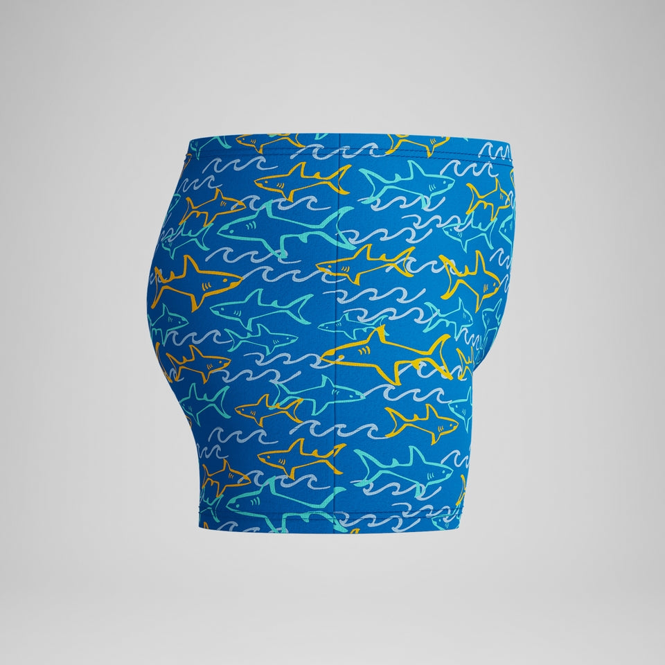Speedo Infant Boys Learn to Swim Allover Aquashort Blue/Yellow