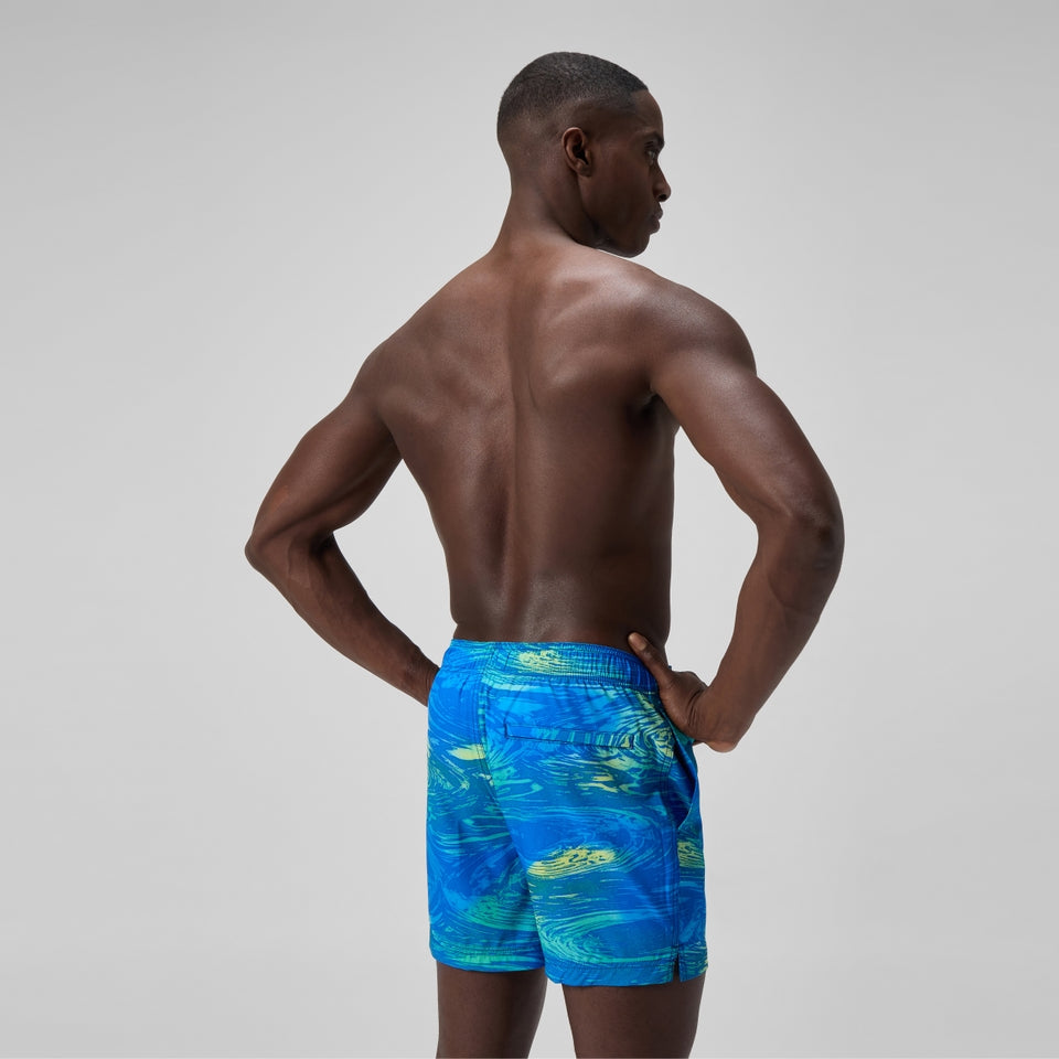 Speedo Redondo Edge Printed 40cm Swim Shorts Blue/Green