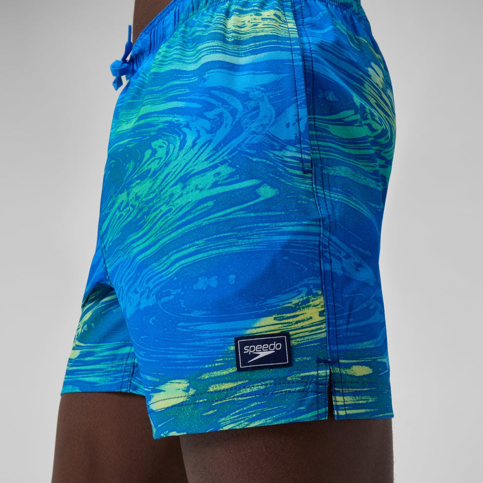 Speedo Redondo Edge Printed 40cm Swim Shorts Blue/Green