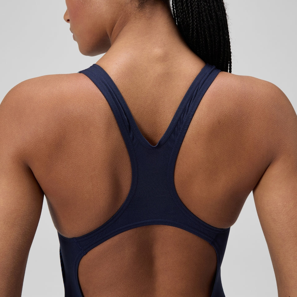 Speedo Medalist Printed Swimsuit Blue
