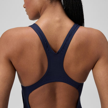 Speedo Medalist Printed Swimsuit Blue