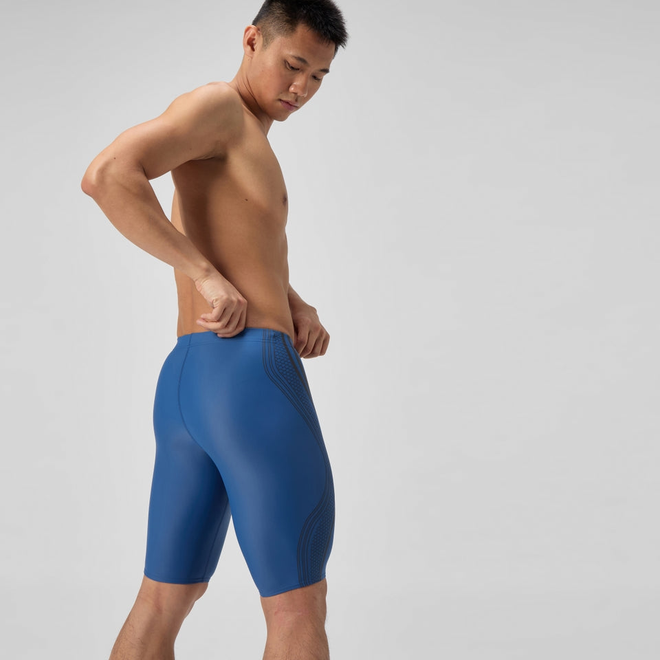 Speedo Printed V Class Movement Jammer Blue