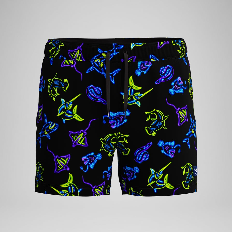 Speedo Redondo Edge Printed 35cm Swim Shorts Navy
