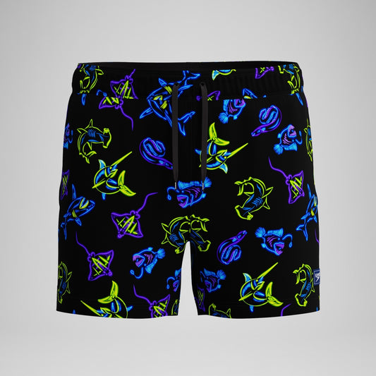 Speedo Redondo Edge Printed 35cm Swim Shorts Navy