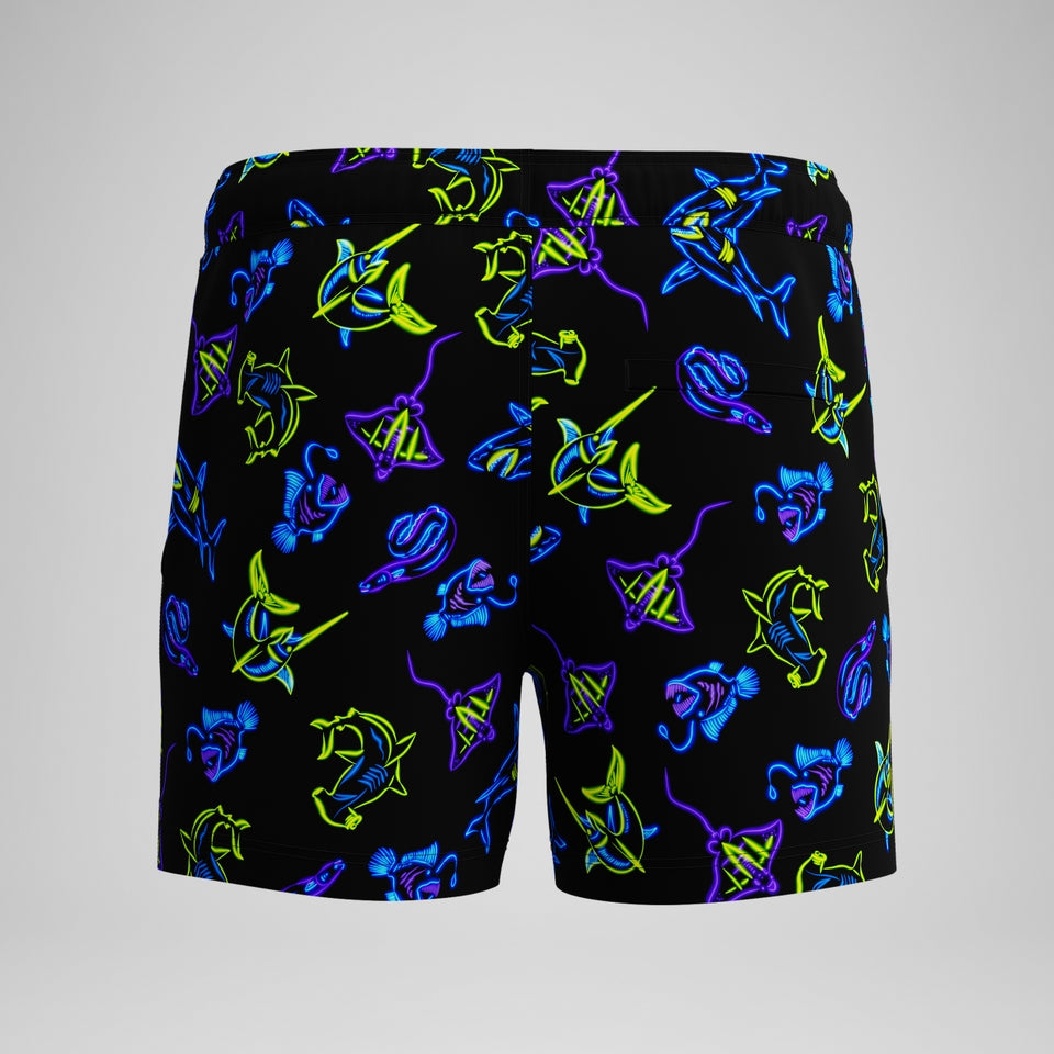 Speedo Redondo Edge Printed 35cm Swim Shorts Navy