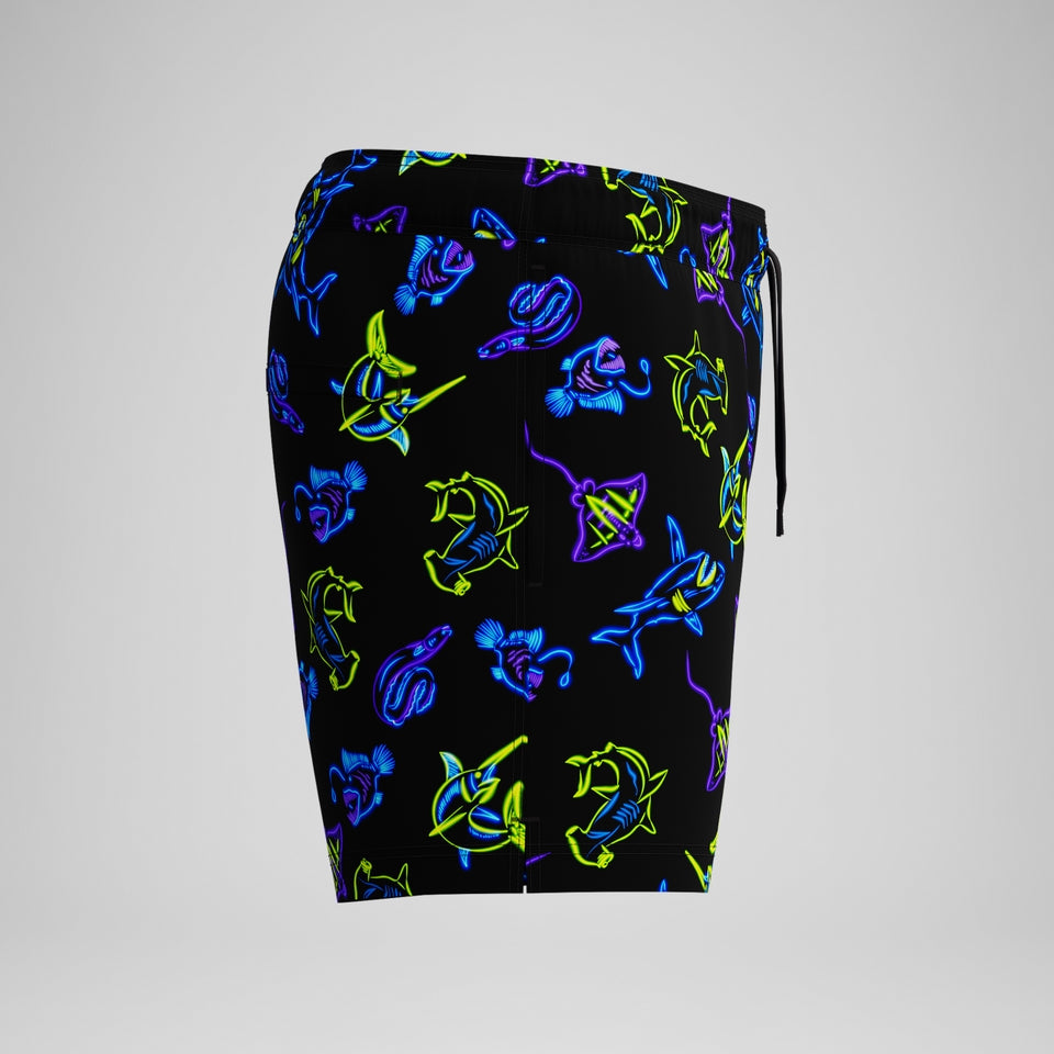 Speedo Redondo Edge Printed 35cm Swim Shorts Navy