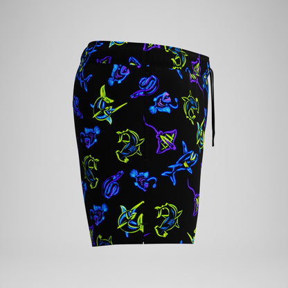Speedo Redondo Edge Printed 35cm Swim Shorts Navy