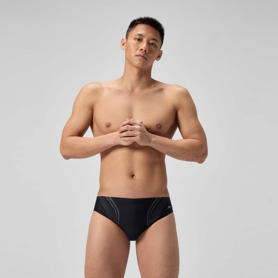 Speedo Printed V Class Movement Brief Black