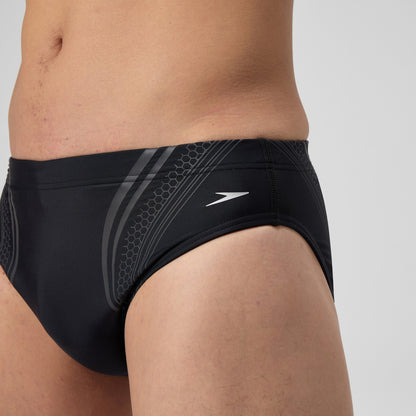 Speedo Printed V Class Movement Brief Black