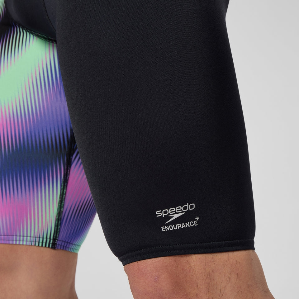 Speedo Club Training Printed Jammer Black/Purple
