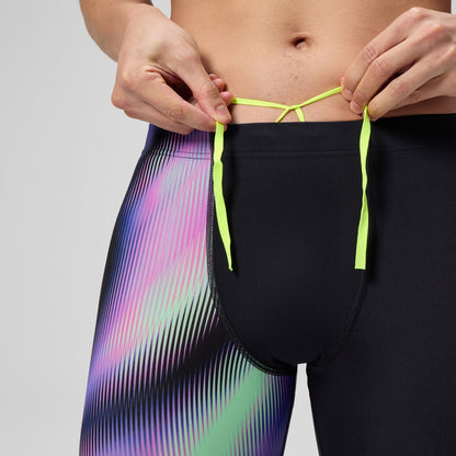 Speedo Club Training Printed Jammer Black/Purple