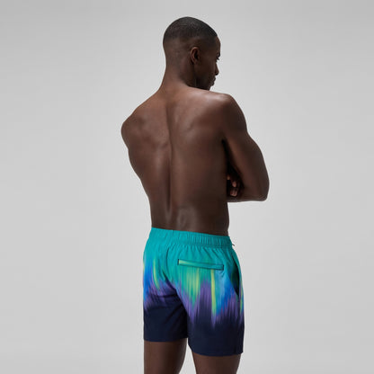 Speedo Redondo Edge Printed 40cm Swim Shorts Green/Blue