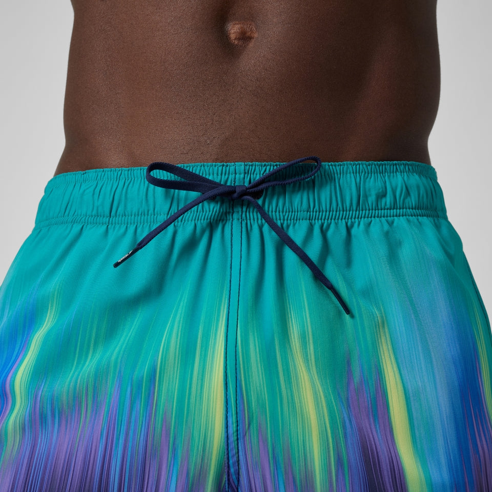Speedo Redondo Edge Printed 40cm Swim Shorts Green/Blue