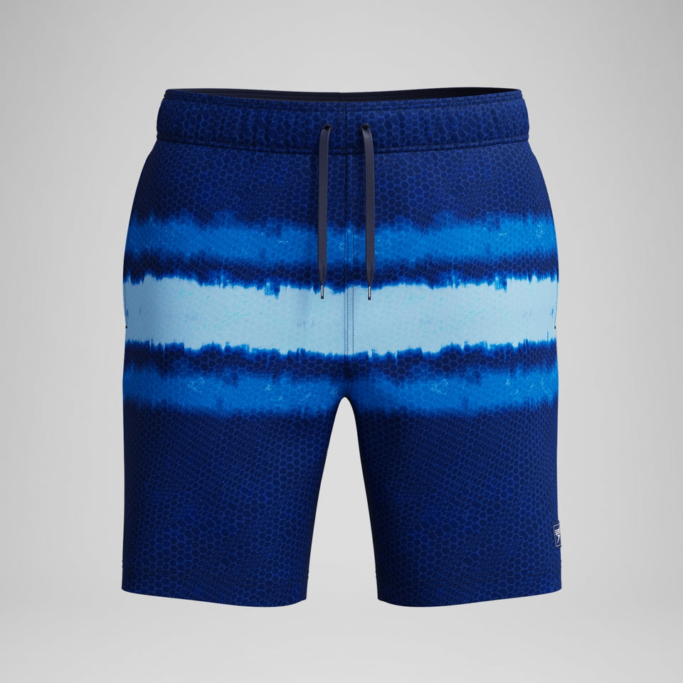 Speedo Redondo Edge Printed 45cm Swim Shorts Navy/Blue