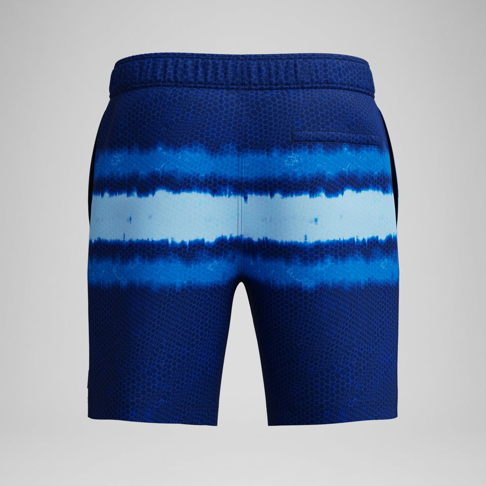 Speedo Redondo Edge Printed 45cm Swim Shorts Navy/Blue