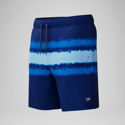 Speedo Redondo Edge Printed 45cm Swim Shorts Navy/Blue