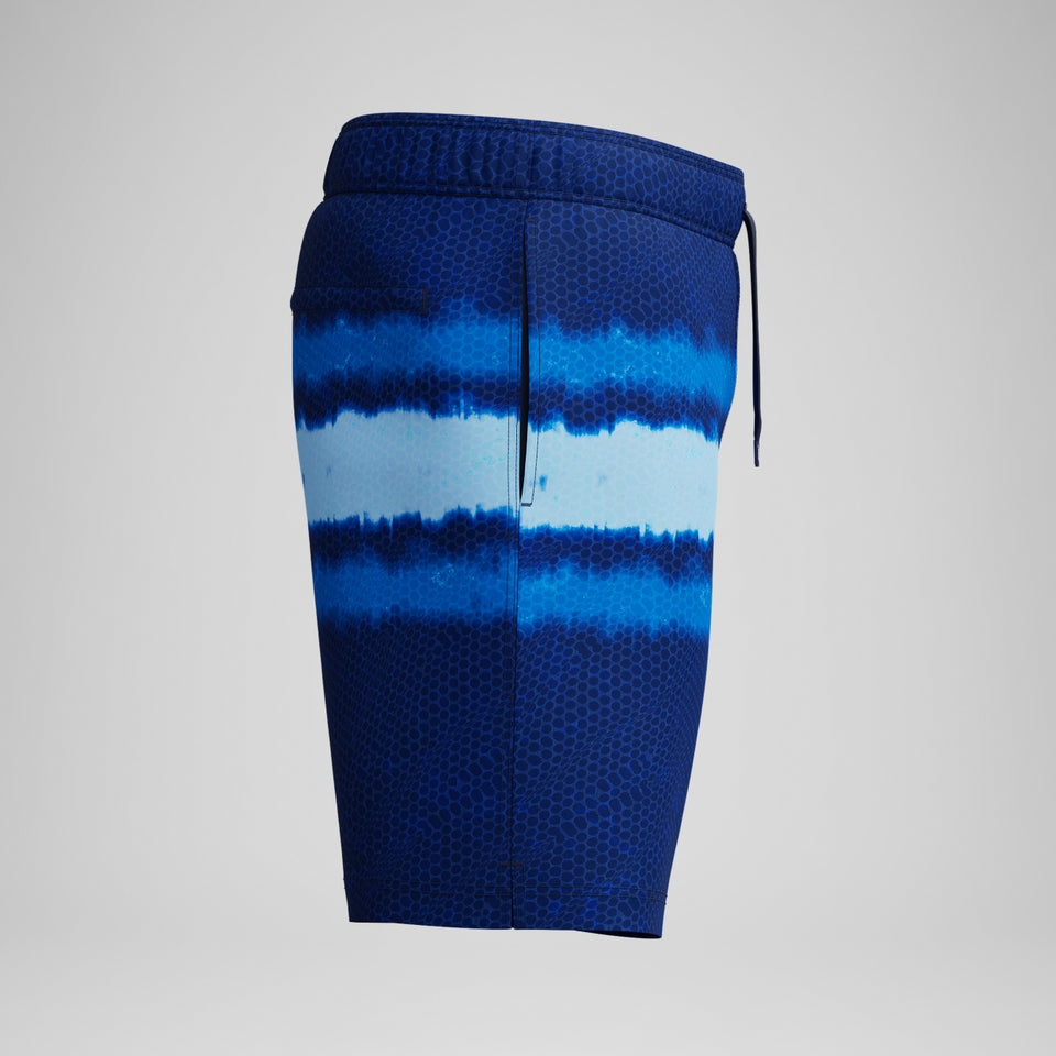 Speedo Redondo Edge Printed 45cm Swim Shorts Navy/Blue