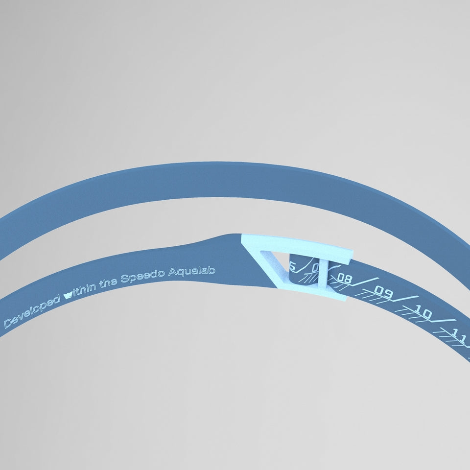 Speedo Adult Fastskin Hyper Elite Mirrored Goggles Blue/Silver