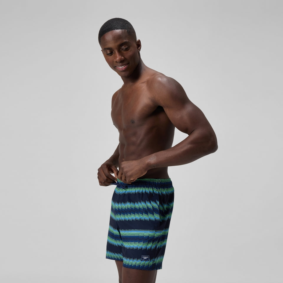 Speedo Redondo Edge Printed 40cm Swim Shorts Blue
