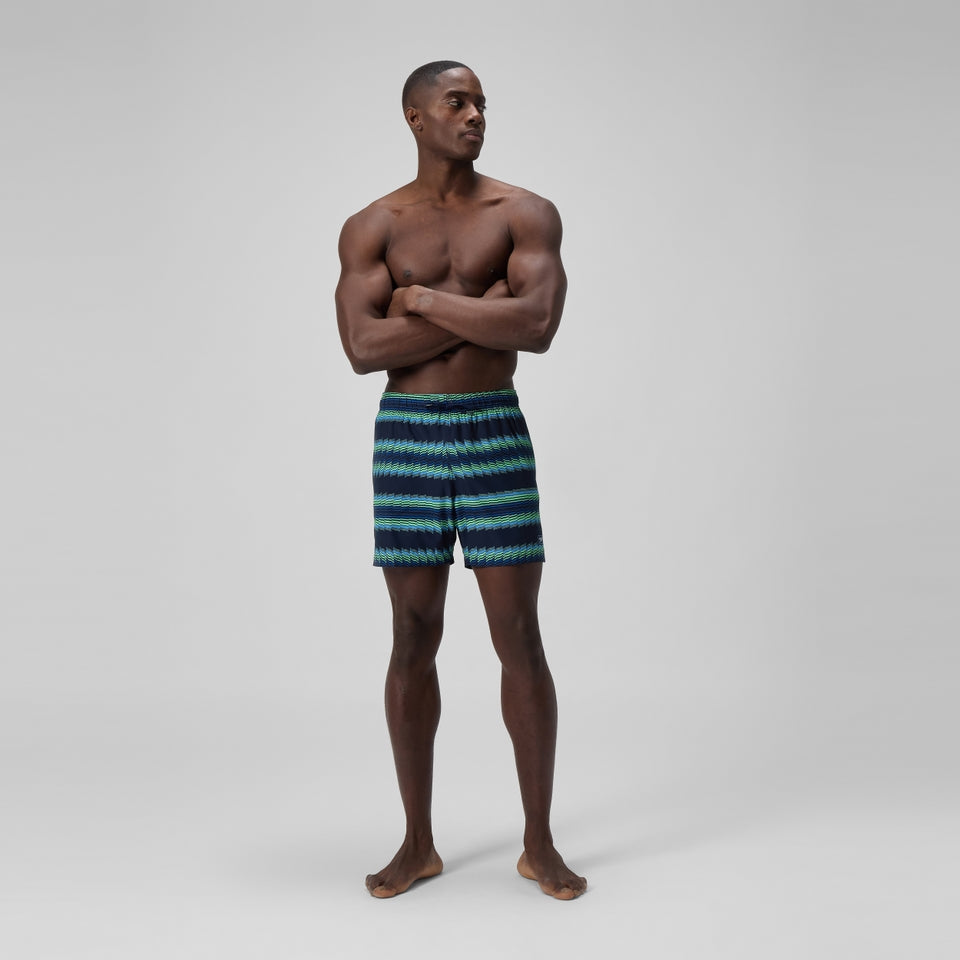 Speedo Redondo Edge Printed 40cm Swim Shorts Blue
