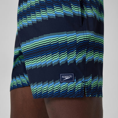 Speedo Redondo Edge Printed 40cm Swim Shorts Blue