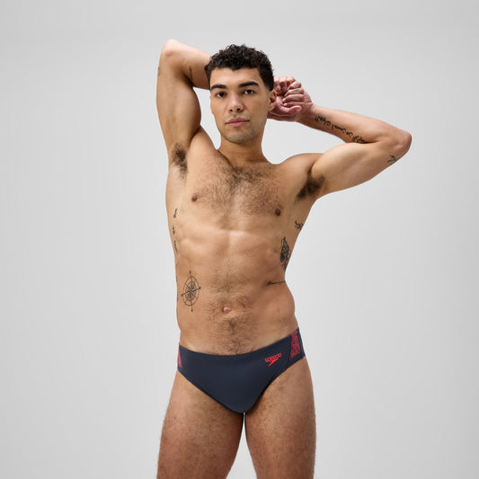 Speedo Hyperboom Splice Brief Grey/Orange