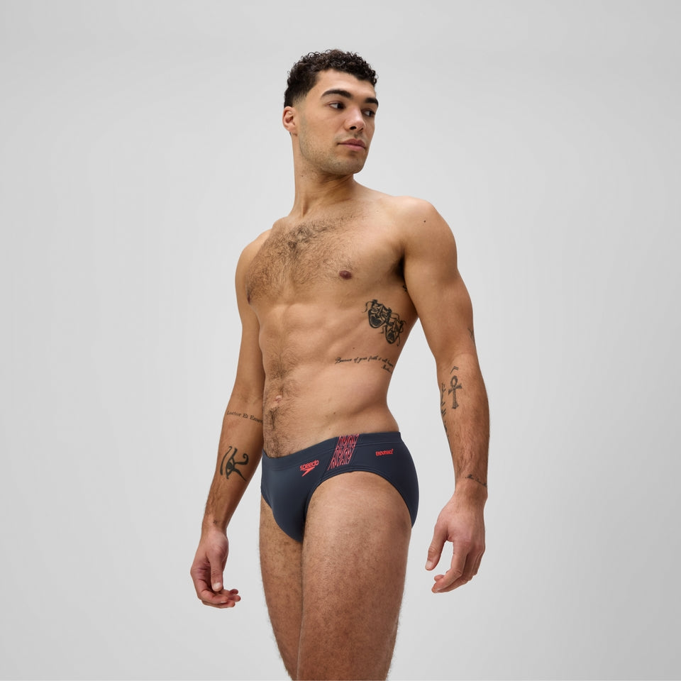Speedo Hyperboom Splice Brief Grey/Orange