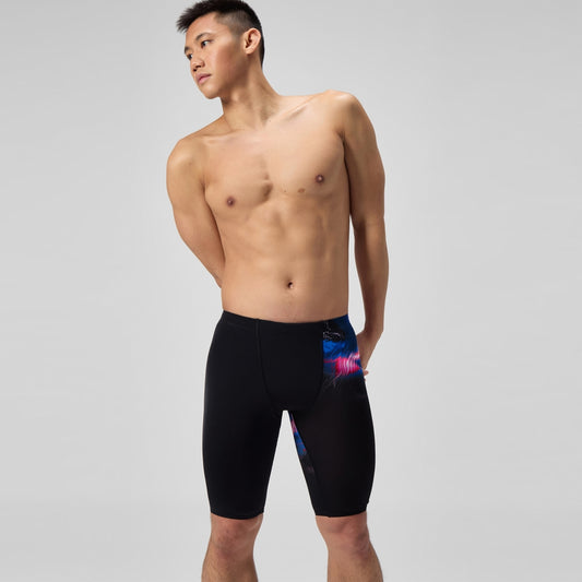 Speedo Club Training Printed Jammer Black