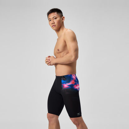Speedo Club Training Printed Jammer Black