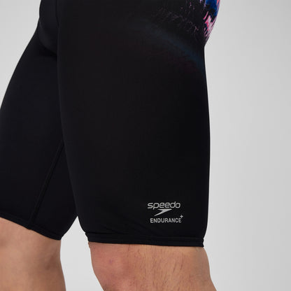 Speedo Club Training Printed Jammer Black