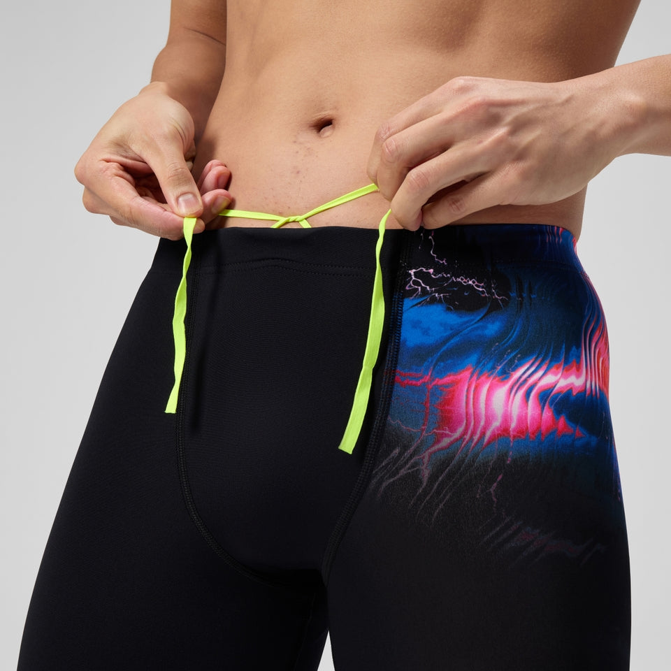 Speedo Club Training Printed Jammer Black