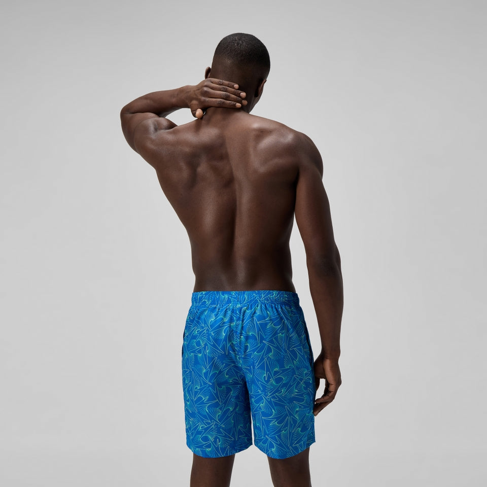 Speedo Xpress Lite Allover 45cm Swim Shorts Blue/Green