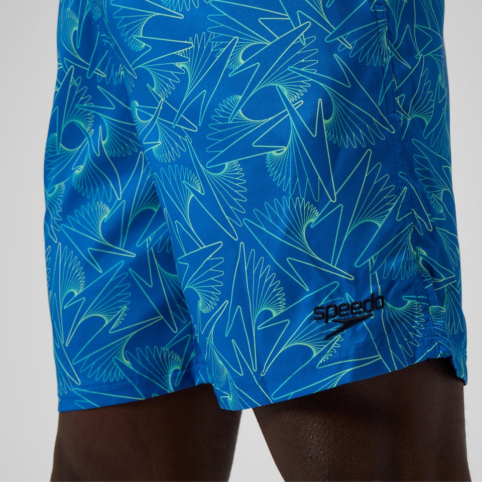 Speedo Xpress Lite Allover 45cm Swim Shorts Blue/Green