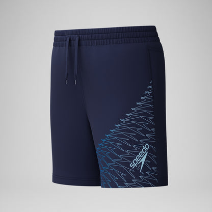 Speedo Boys Medley Logo 38cm Swim Shorts Navy/Blue