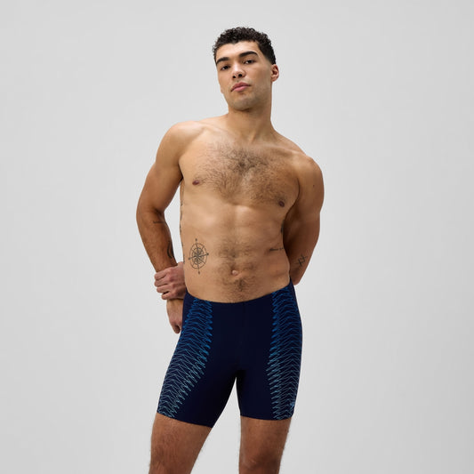 Speedo Duo Logo Logo Print Mid Jammer Navy/Blue