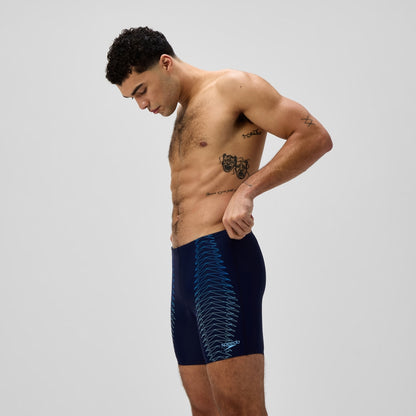 Speedo Duo Logo Logo Print Mid Jammer Navy/Blue