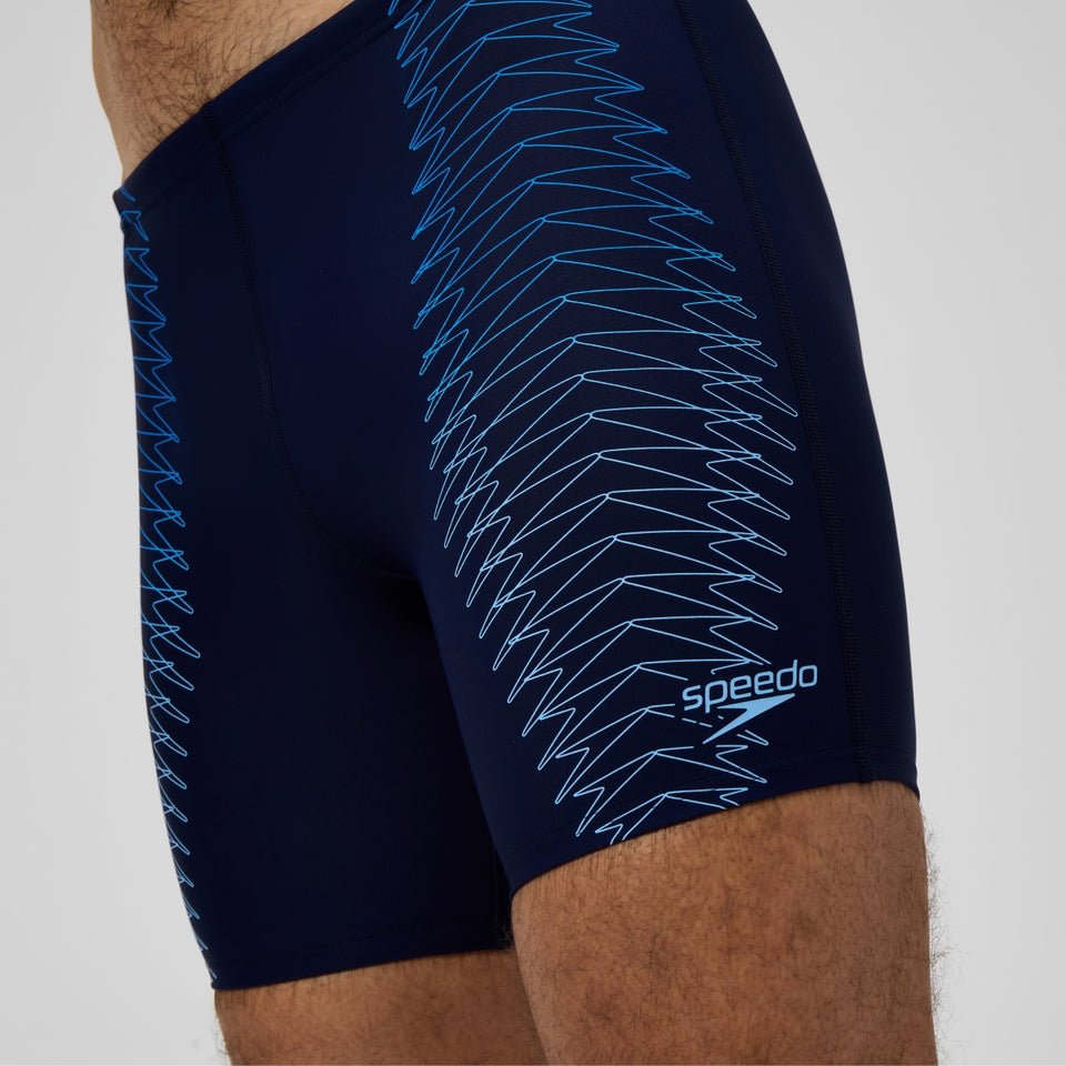 Speedo Duo Logo Logo Print Mid Jammer Navy/Blue