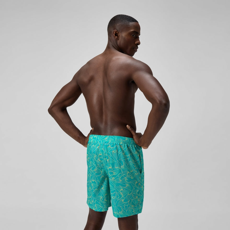Speedo Xpress Lite Allover 45cm Swim Shorts Turquoise