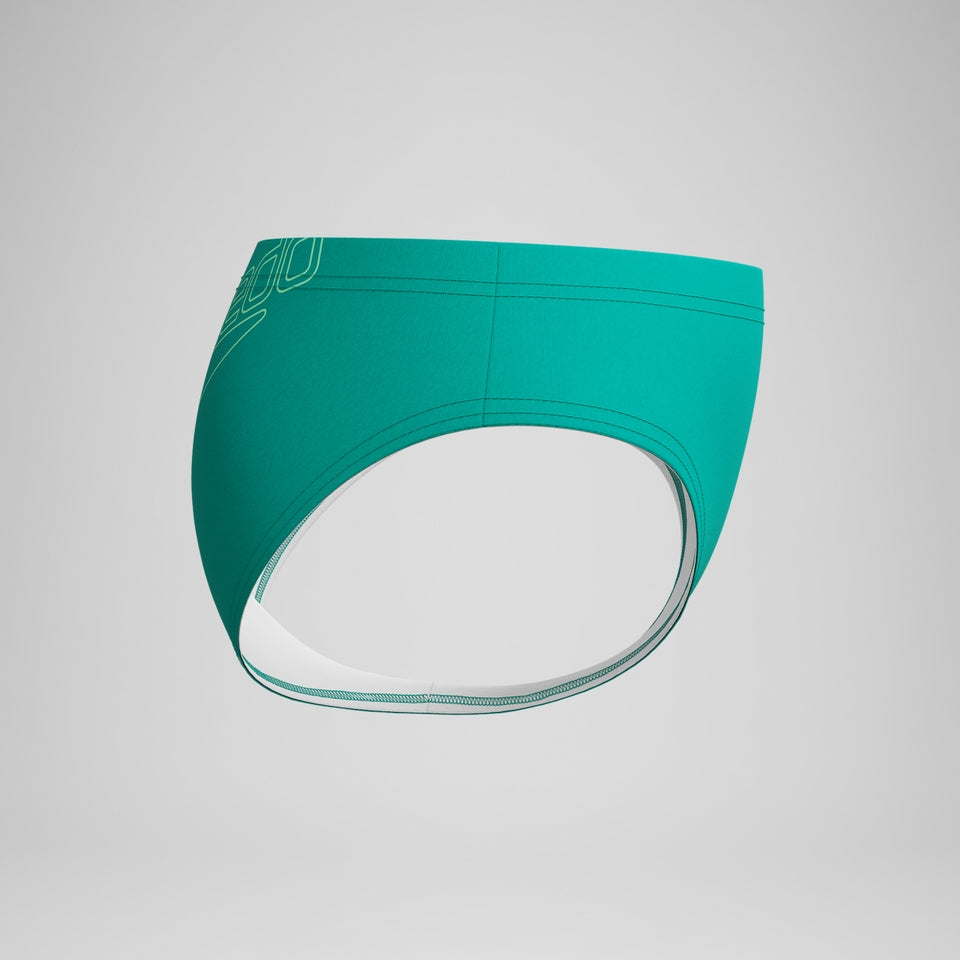 Speedo Boys Logo Brief Turquoise