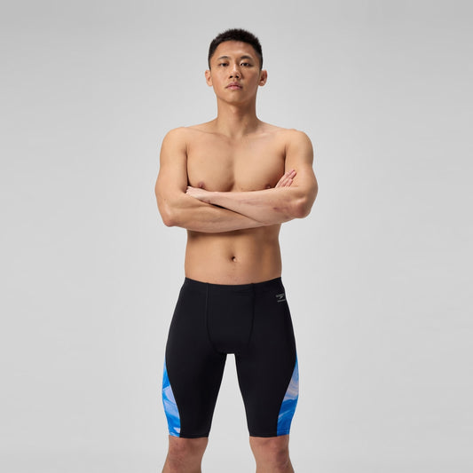 Speedo Club Training Printed Splice Jammer Black/Blue