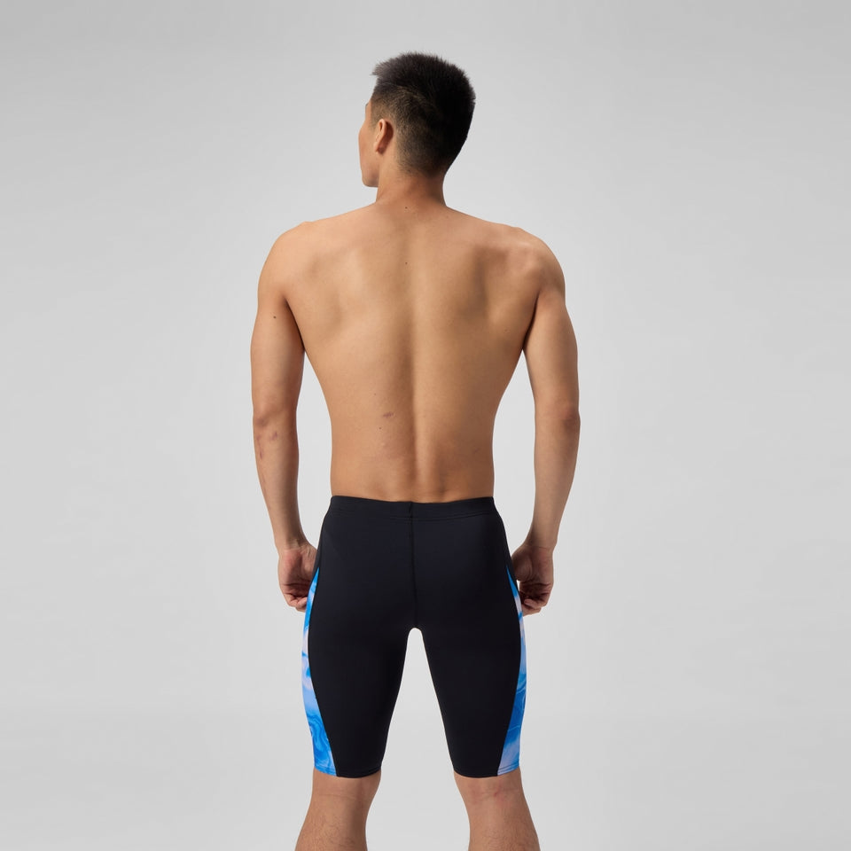 Speedo Club Training Printed Splice Jammer Black/Blue