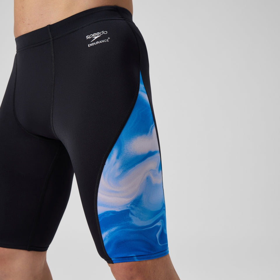 Speedo Club Training Printed Splice Jammer Black/Blue