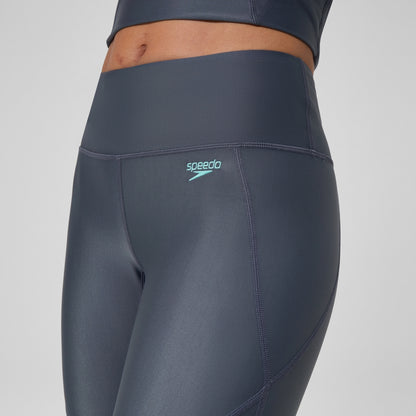 Speedo Solid Panel Leggings Grey