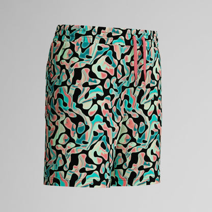 Speedo Boys Printed 38cm Swim Shorts Orange/Green