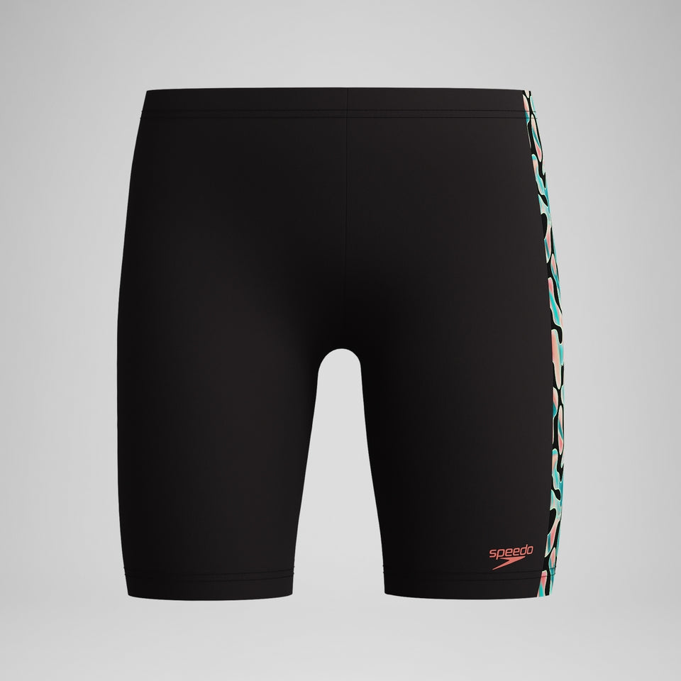 Speedo Boys Panel Jammer Black/Orange