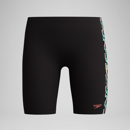 Speedo Boys Panel Jammer Black/Orange