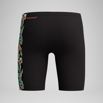 Speedo Boys Panel Jammer Black/Orange