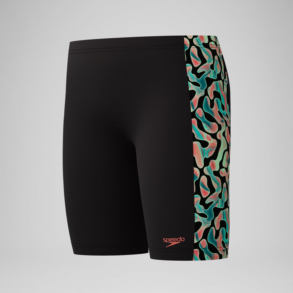 Speedo Boys Panel Jammer Black/Orange