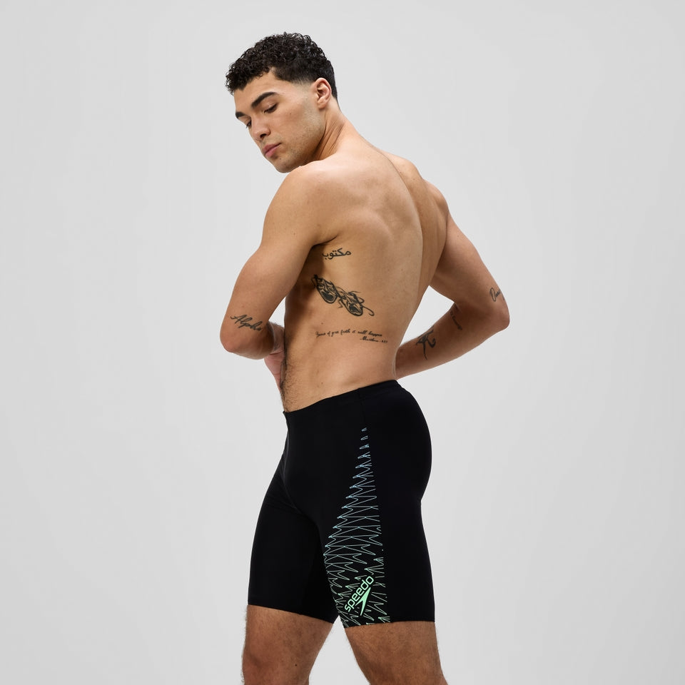 Speedo Medley Logo Jammer Black/Green