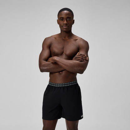 Speedo Hyperboom Band 40cm Swim Shorts Black/Dark Grey